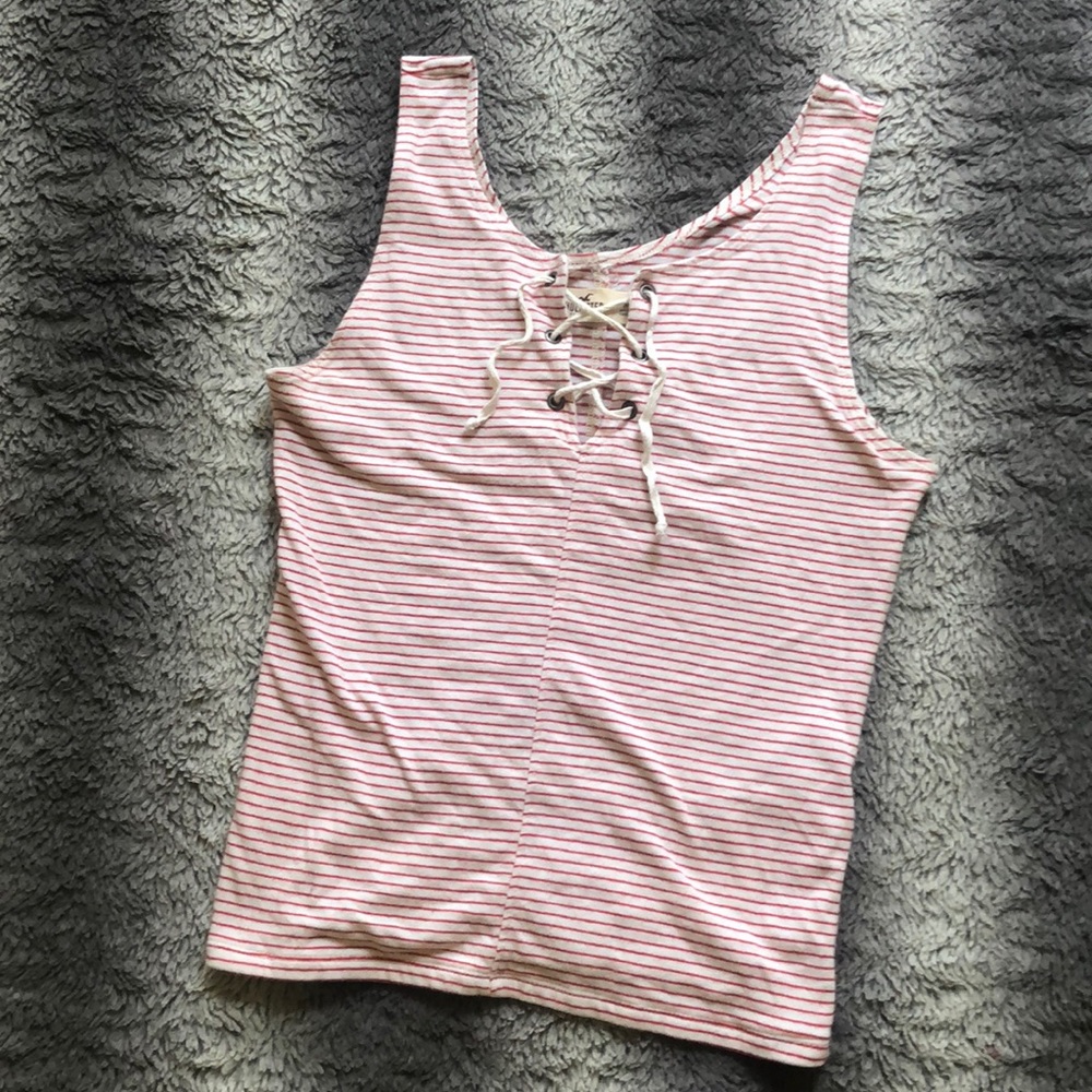 Hollister striped tank top